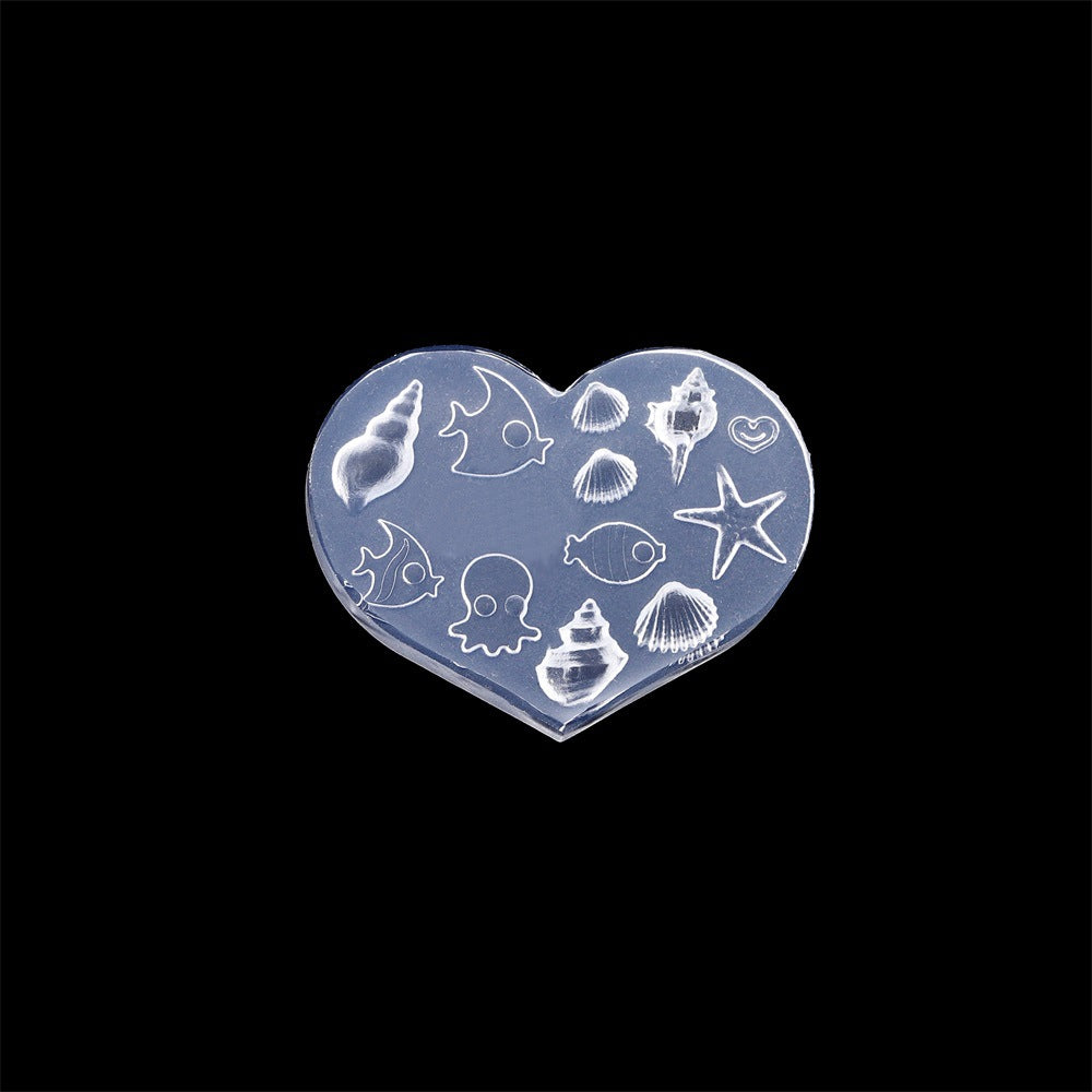 4PCS 3D Silicone Flower Nail Molds