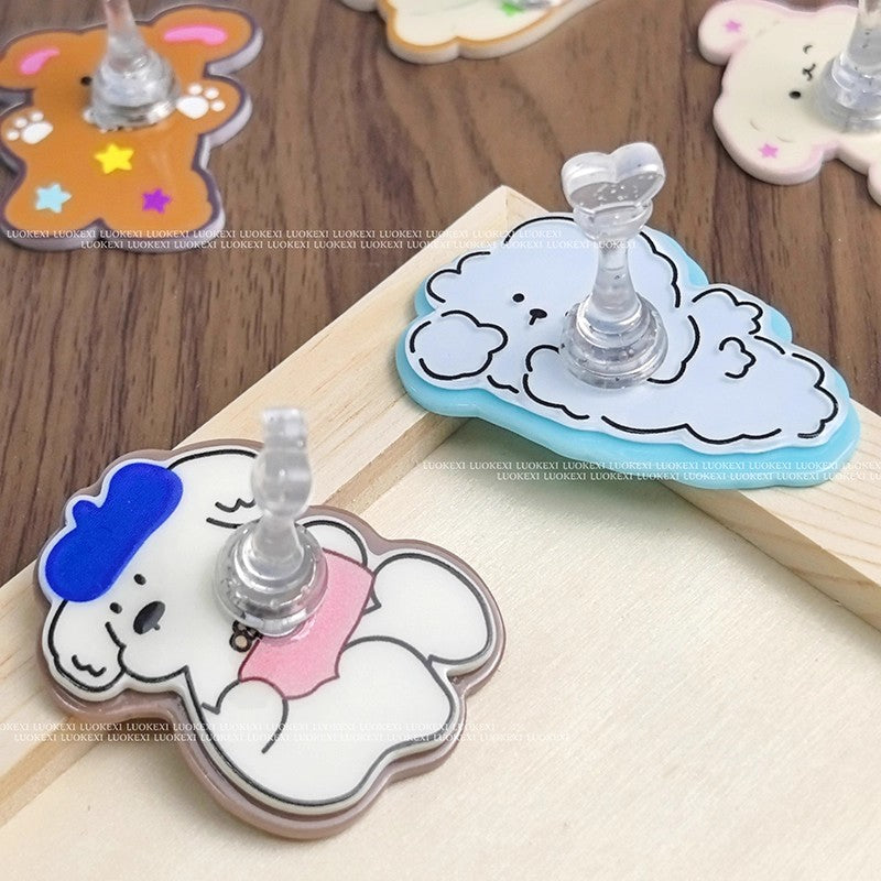 Cute Cartoon Nail Practice Stand – DIY Nail Art Display Holder