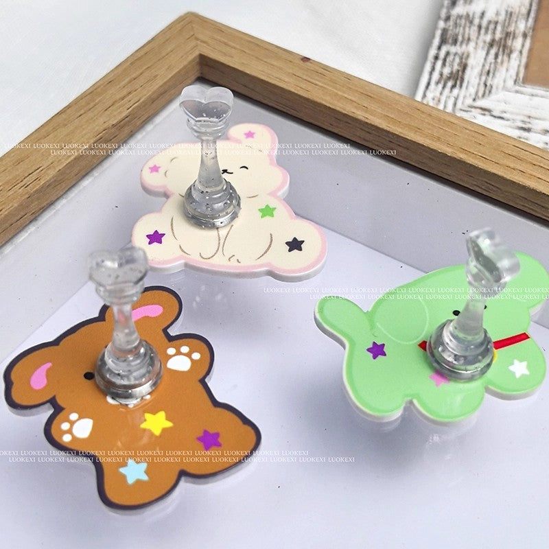 Cute Cartoon Nail Practice Stand – DIY Nail Art Display Holder
