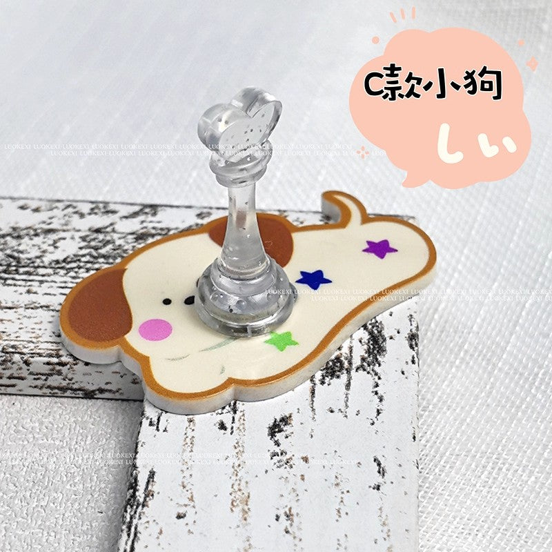 Cute Cartoon Nail Practice Stand – DIY Nail Art Display Holder