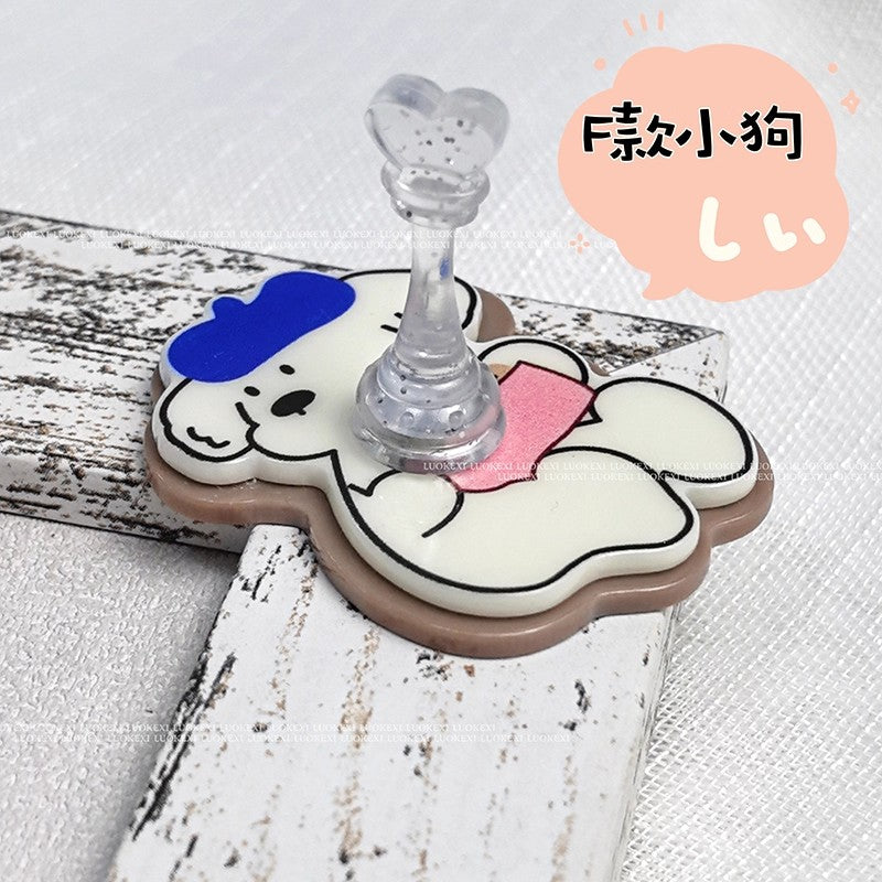 Cute Cartoon Nail Practice Stand – DIY Nail Art Display Holder
