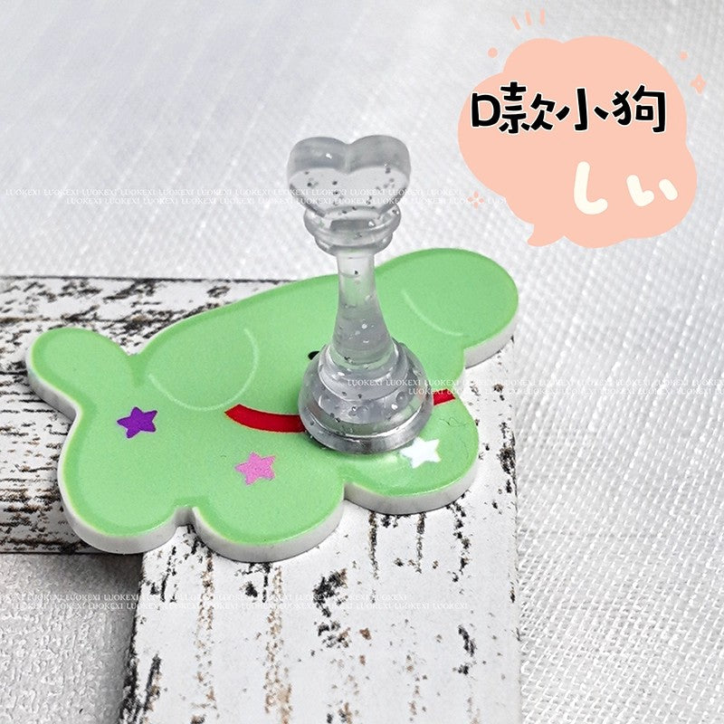 Cute Cartoon Nail Practice Stand – DIY Nail Art Display Holder