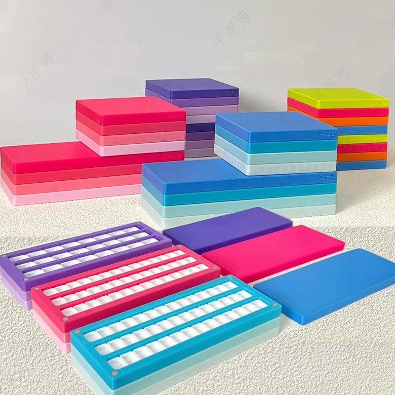 Dopamine Pastel Color Nail Gel Organizer Box – Multi-Layer Magnetic Storage