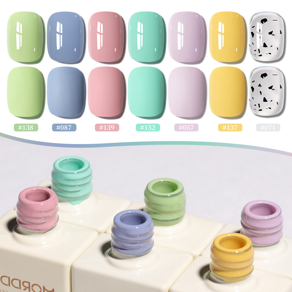 Macaron Dream | 7 Summer Colors Gel Nail Set