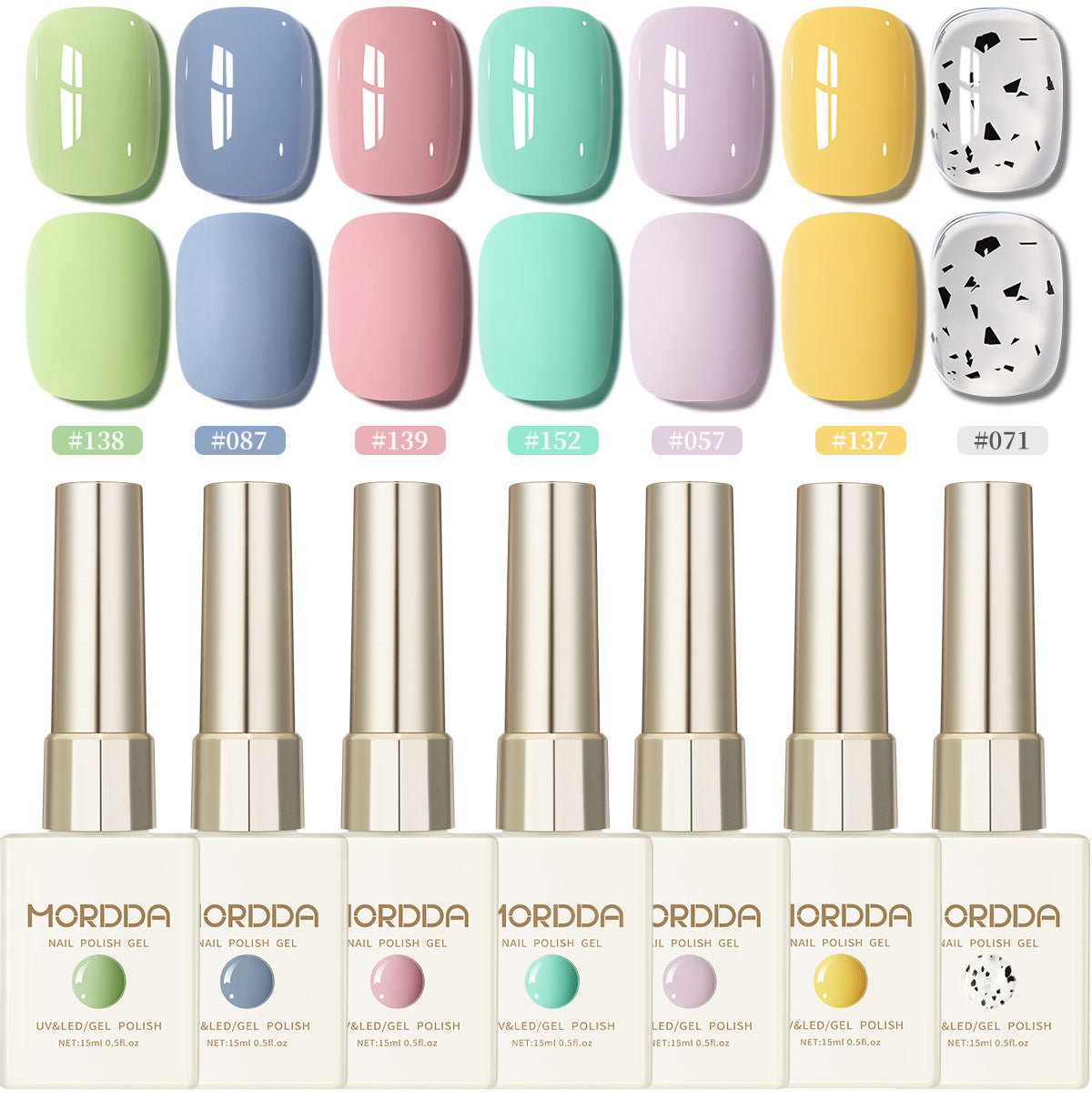 Macaron Dream | 7 Summer Colors Gel Nail Set