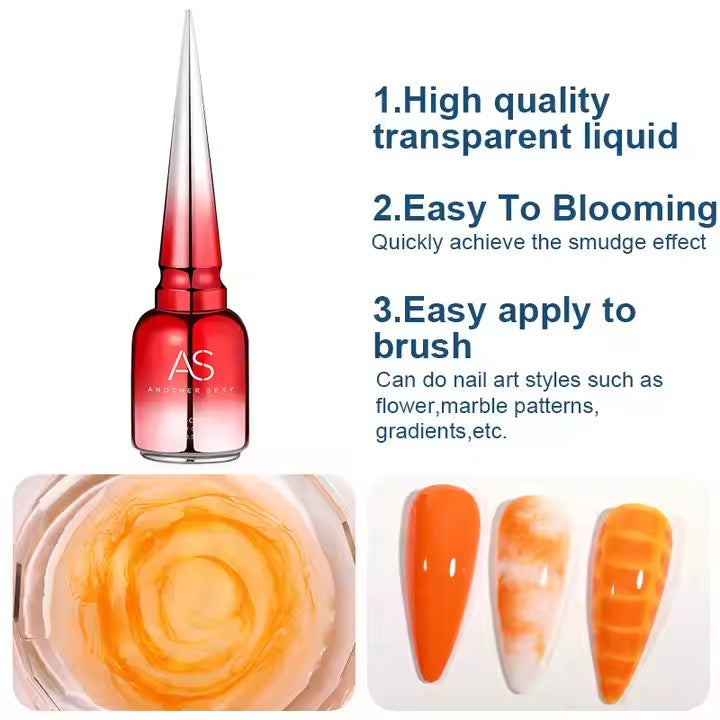 Blooming Gel Nail Polish β Watercolor Marble Ink Effect Gel for Nail Art