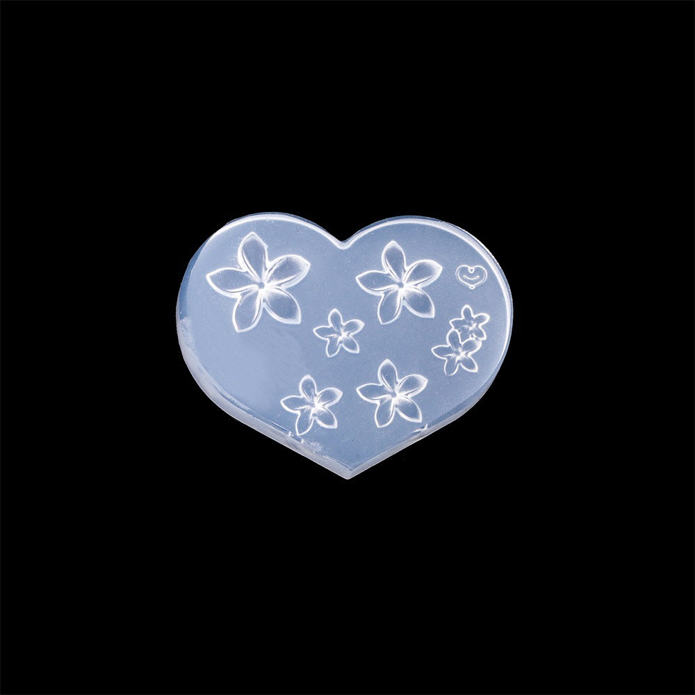 4PCS 3D Silicone Flower Nail Molds