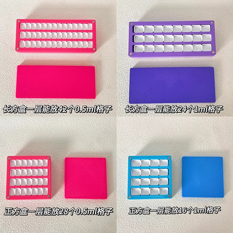 Dopamine Pastel Color Nail Gel Organizer Box – Multi-Layer Magnetic Storage