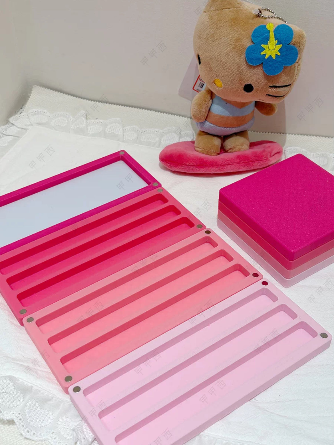 Dopamine Pastel Color Nail Gel Organizer Box – Multi-Layer Magnetic Storage