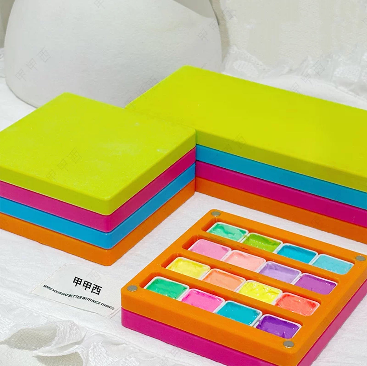 Dopamine Pastel Color Nail Gel Organizer Box – Multi-Layer Magnetic Storage