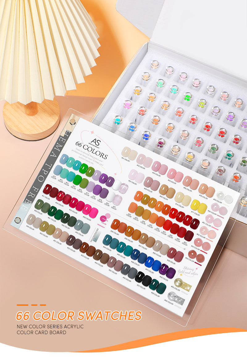 15ml HEMA & TPO-Free 66 Colors Gel Nail Polish Set