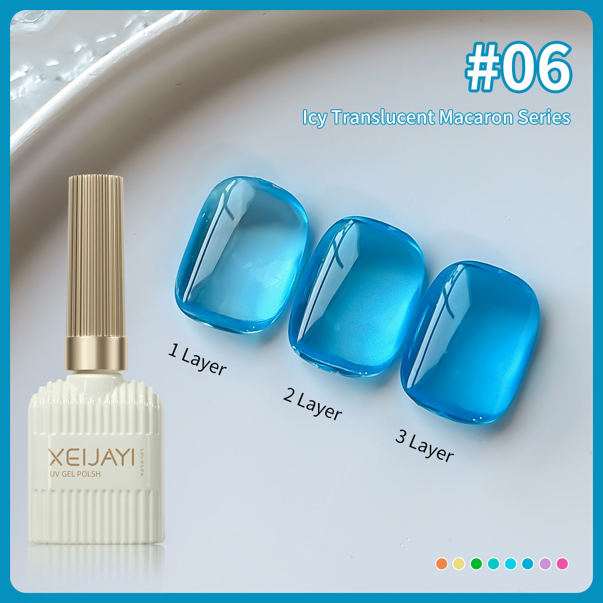 15ML 8PCS Jelly Gel Nail Polish Set - Sheer Ice Macaron Colors for Summer Nails