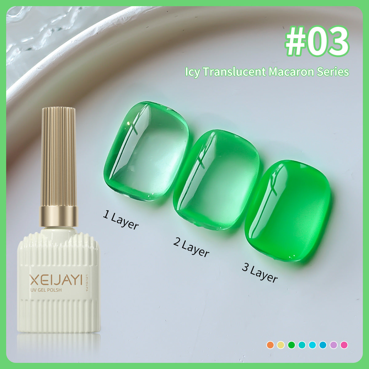 15ML 8PCS Jelly Gel Nail Polish Set - Sheer Ice Macaron Colors for Summer Nails